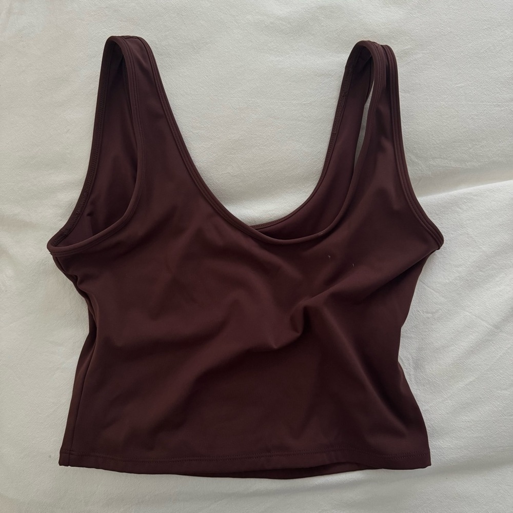 Klassy Network Brown Cropped Tank
